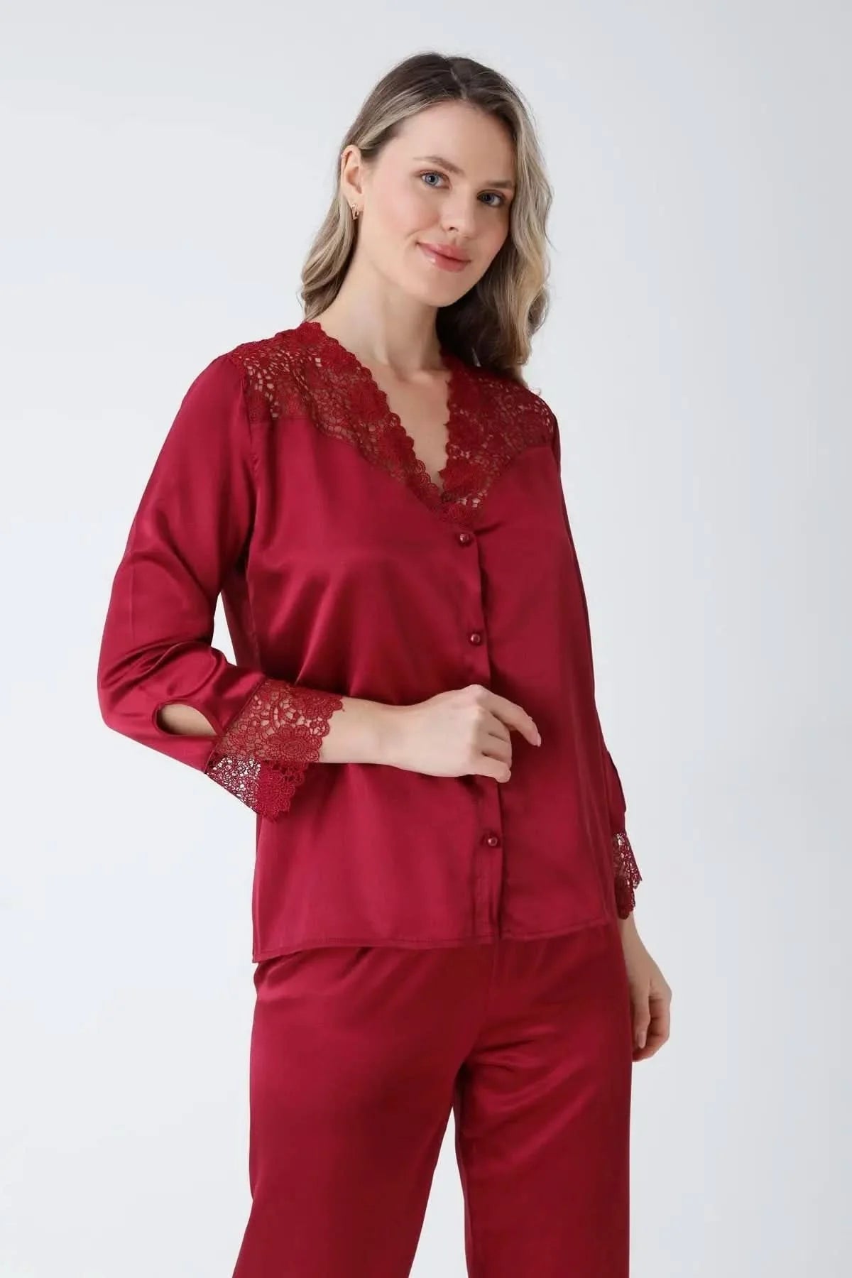 6-Piece Turkish Satin Nightgown Set | Soft, Elegant & Comfortable